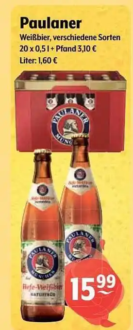 Getränke Hoffmann Paulaner weißbier Angebot