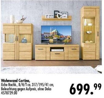 Möbel Boss Wohnwand Cortina Angebot