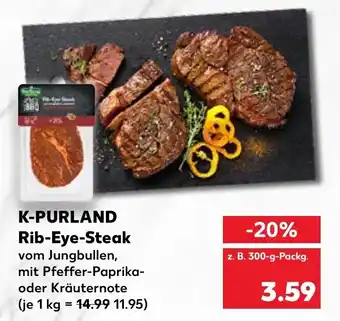 Kaufland K-Purland Rib Eye Steak 300g Angebot