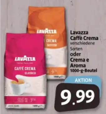 Markant Markt Lavazza Caffe Crema o. Crema E Aroma 1kg Angebot