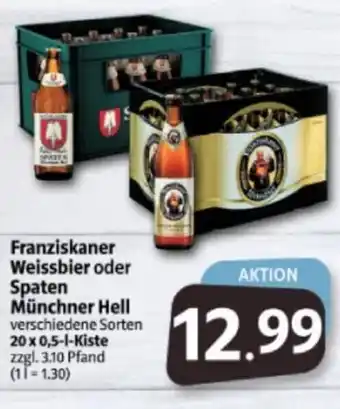 Markant Markt Franziskaner Weissbier 20*500ml Angebot