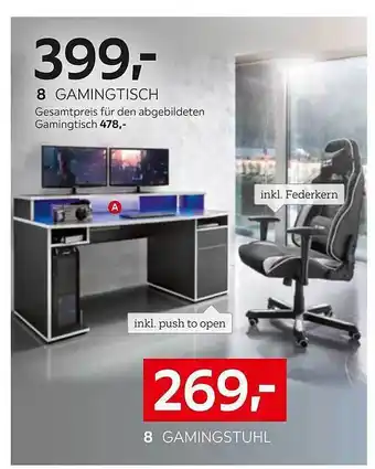 XXXLutz Gamingtisch oder gamingstuhl Angebot