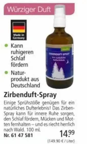 Weltbild Zirbenduft-spray Angebot