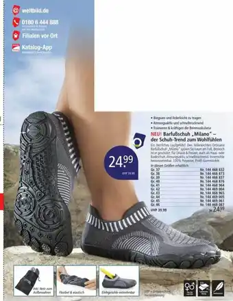 Weltbild Barfußschuh „milano“ - der schuh-trend zum wohlfühlen Angebot