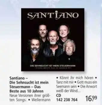 Weltbild Santiano - die sehnsucht ist mein steuermann - das beste aus 10 jahren Angebot