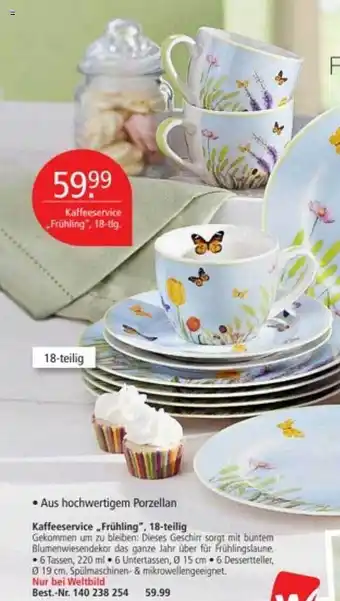 Weltbild Kaffeeservice „frühling“, 18-teilig Angebot