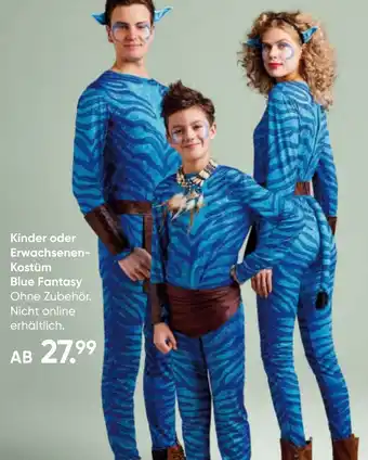 Galeria Kinder oder Erwachsenen Kostüm Blue Fantasy Angebot