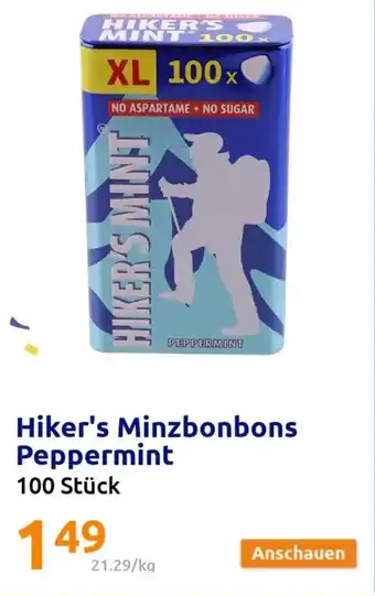 Action Hiker's Minzbonbons Peppermint 100st Angebot