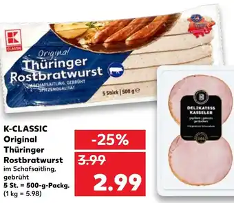 Kaufland K-Classic Original Thüringer Rostbratwurst 500g Angebot