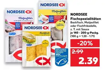 Kaufland Nordsee Fischspezialitäten 140-200g Angebot