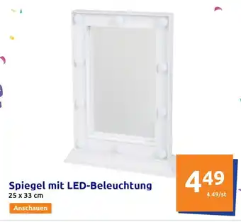 Action Spiegel mit LED-Beleuchtung Angebot