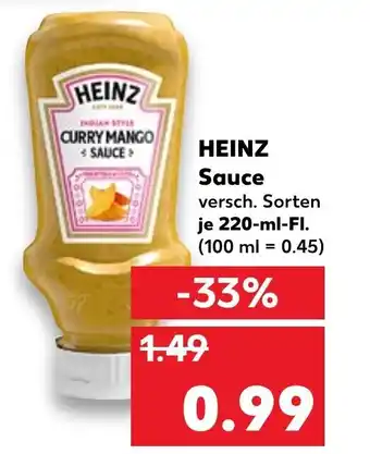 Kaufland Heinz Sauce 220ml Angebot