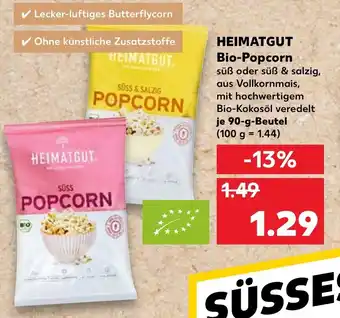 Kaufland Heimatgut Bio Popcorn 90g Beutel Angebot