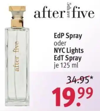 Rossmann After 5th ave five EdP Spray oder NYC Lights EdT Spray 125 ml Angebot