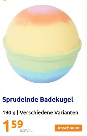 Action Sprudelnde Badekugel 190g Angebot