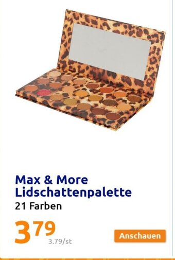 Action Max & More Lidschattenpalette Angebot