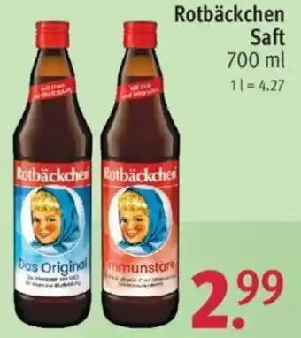 Rossmann Rotbäckchen Saft 700 ml Angebot