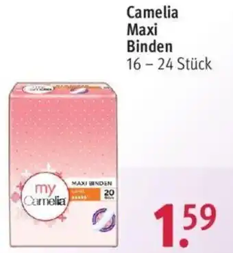 Rossmann Camelia Maxi Binden 16-24 Stück Angebot