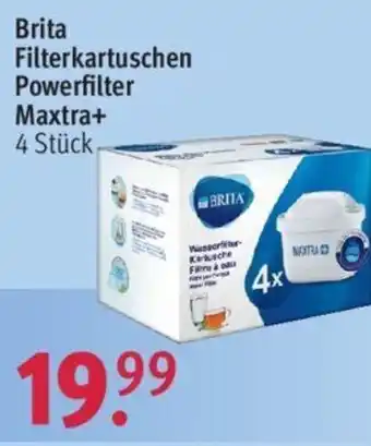 Rossmann Brita Filterkartuschen Powerfilter Maxtra+ 4 Stück Angebot