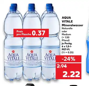 Kaufland Aqua Vitale Mineralwasser 6x1,5L Angebot