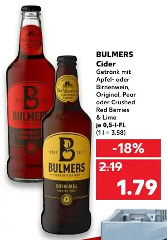 Kaufland Bulmers Cider 0,5L Angebot