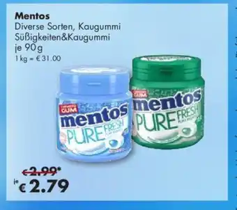 Travel Free Mentos Gum 90g Angebot