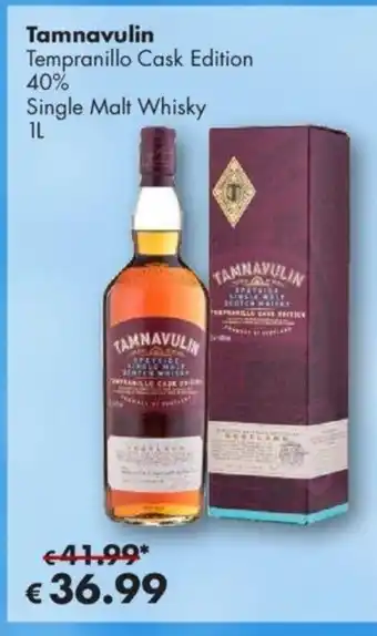 Travel Free Tamnavulin Tempranillo Cask Single Malt Whisky 700ml Angebot