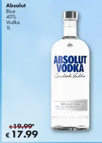 Travel Free Absolut Vodka 1L Angebot