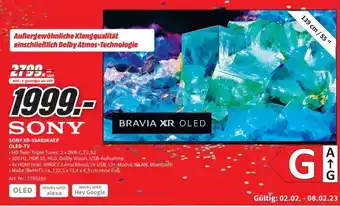 MediaMarkt Sony XR-55A95KAEP Oled TV Angebot