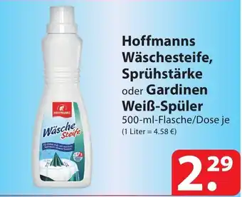 Famila Nord Ost Hoffmanns Waschesteife, Spruhstarke o. Gardinen WeiB-Spuler 500ml Angebot