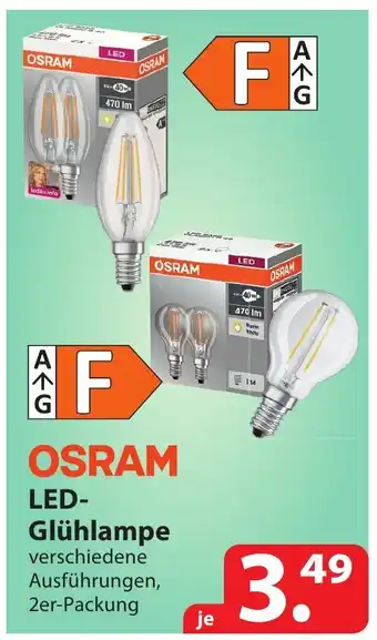 Famila Nord Ost OSRAM LED-Gluhlampe 2st Angebot