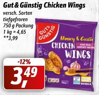 Simmel Gut & Günstig Chicken Wings 750 g Packung Angebot