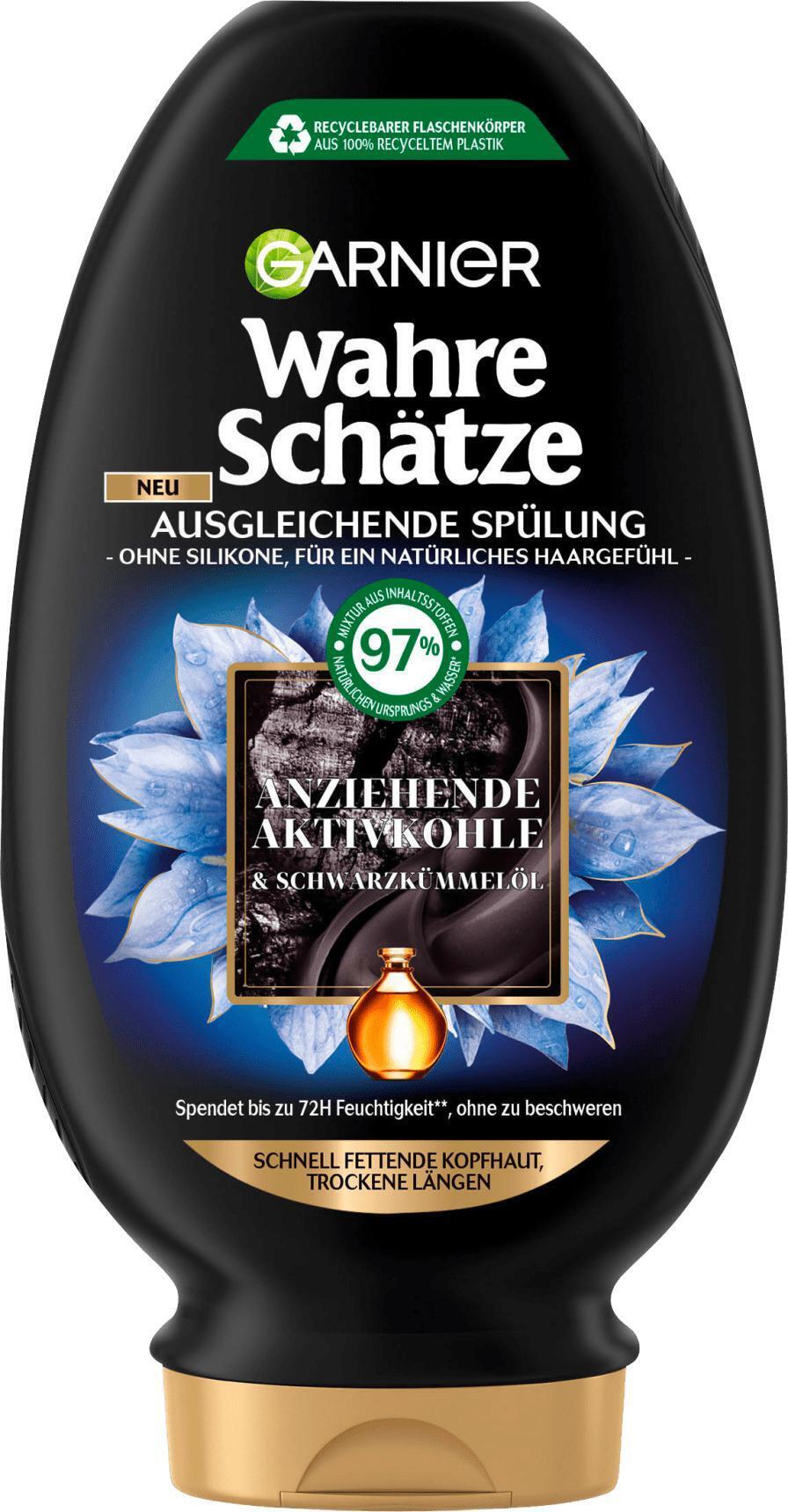 Wahre schätze conditioner anziehende aktivkohle & schwarzkümmelöl