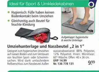 Weltbild Umziehunterlage und nassbeutel „2 in 1“ Angebot