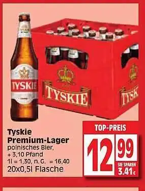 Edeka Tyskie premium-lager Angebot