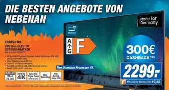 Expert Samsung uhd neo qled tv gq75qn94batxzg Angebot