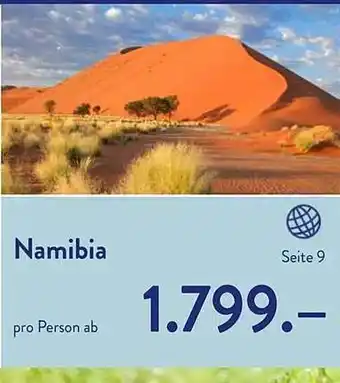 ALDI Nord Reisen Namibia Angebot