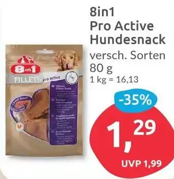 Budni 8in1 Pro Active Hundesnack 80 g Angebot