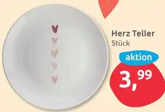 Budni Herz Teller Angebot