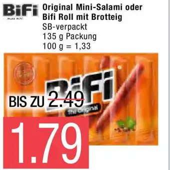 Marktkauf BiFi Original Mini Salami oder Bifi Roll mit Brotteig 135g Angebot