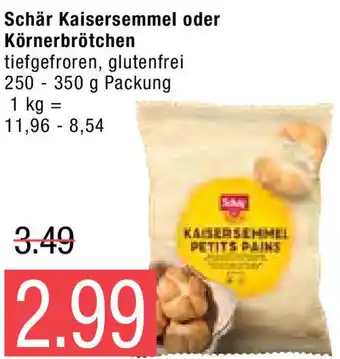 Marktkauf Schär Kaisersemmel oder Körnerbrötchen 250-350g Angebot