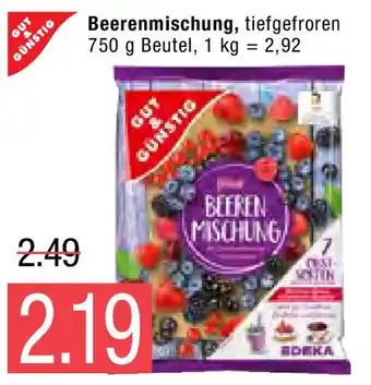 Marktkauf Gut & Günstig Beerenmischung 750g Beutel Angebot