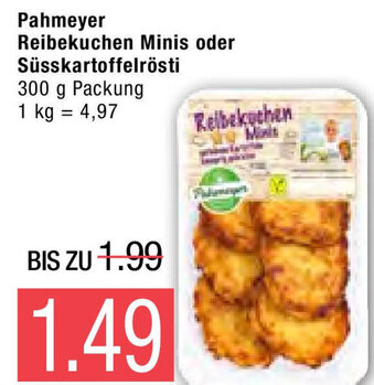 Marktkauf Pahmeyer Reibekuchen Minis oder Süsskartoffelrösti 300g Angebot