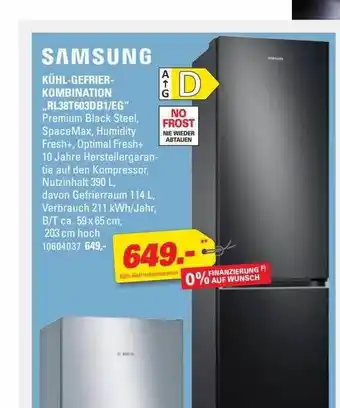 Höffner Samsung kühl-gefrier-kombination „rl38t603db1 eg” Angebot