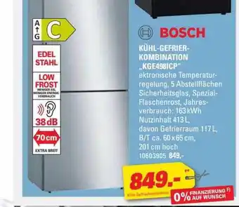 Höffner Bosch kühl-gefrier-kombination „kge498icp” Angebot