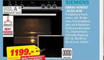 Höffner Siemens einbau-herdset „pq 521 ib 00” Angebot