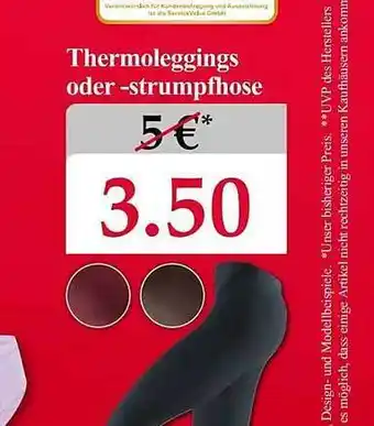 Woolworth Thermoleggings oder -strumpfhose Angebot