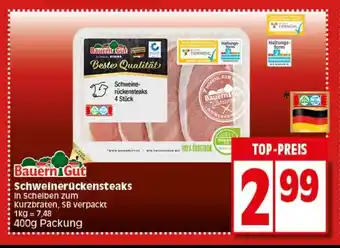 Elli Markt Bauern Gut Schweineruckensteaks 400g Angebot