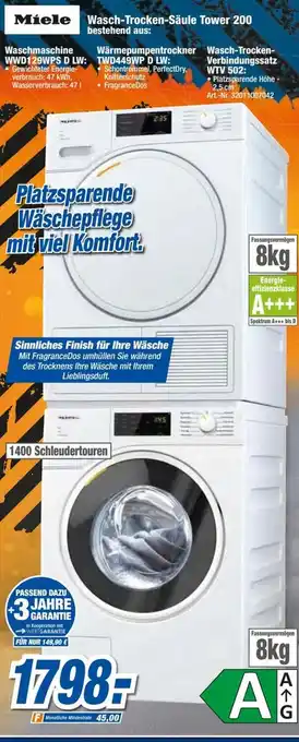 expert Techno Land Miele Wasch-Trocken-Saule Tower 200 Angebot