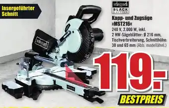 B1 Discount Baumarkt Scheppach Kapp und Zugsäge MST216 Angebot